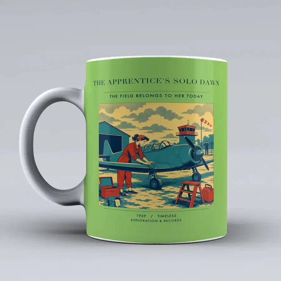 VINTAGE G4427 - The Apprentice's Solo Dawn - Ceramic Mug design on lightgreen