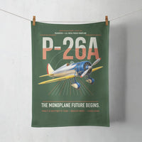 Thumbnail for Boeing P-26A Peashooter design on dark green towel