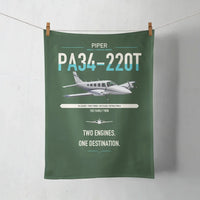 Thumbnail for Piper PA-34-220T Seneca V design on dark green towel