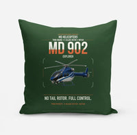 Thumbnail for MD Helicopters MD 902 Explorer design on dark green pillow