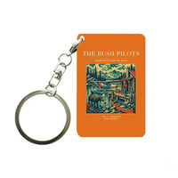 Thumbnail for VINTAGE G4029 - The Bush Pilots - Designed Key Chain design on orange