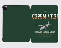 Thumbnail for Airbus C295M T.21 design on dark green ipad tablet case