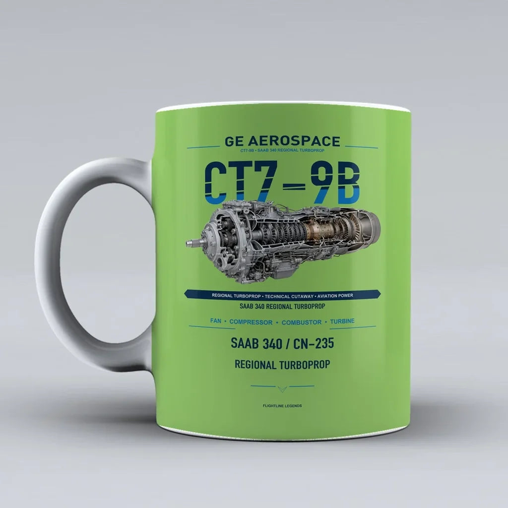 Mug design on light green ct7 9b