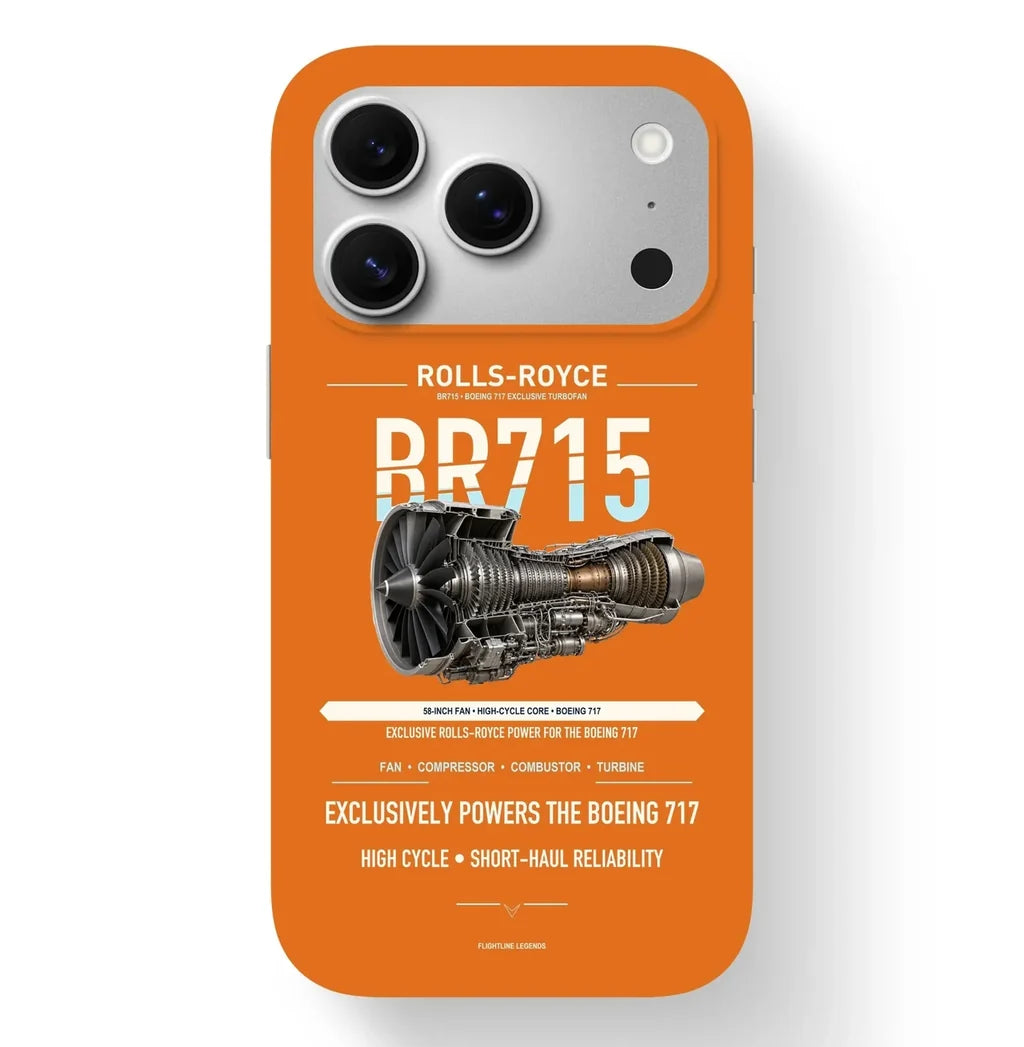 BR715 Case design on orange iphone case