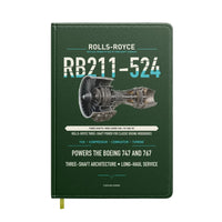 Thumbnail for RB211-524 design on dark green notebook
