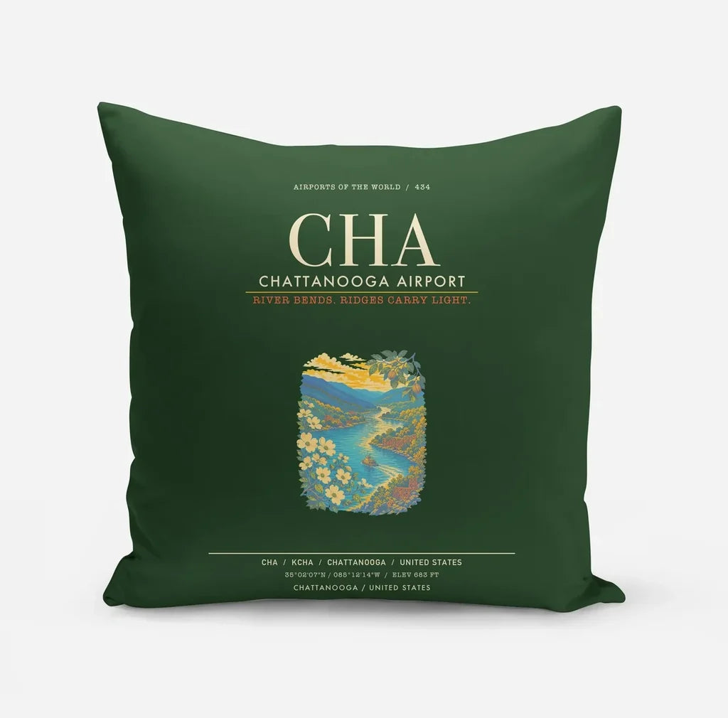 Chattanooga Airport CHA - Dark Green