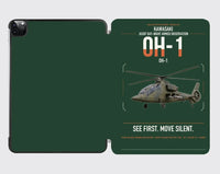 Thumbnail for Kawasaki OH-1 design on dark green ipad tablet case