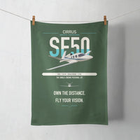 Thumbnail for Cirrus Vision Jet G2+ design on dark green towel