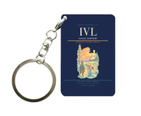 Thumbnail for Ivalo Airport (IVL) design on navy blue key chain
