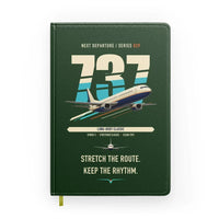 Thumbnail for Boeing 737-400 Classic design on dark green notebook