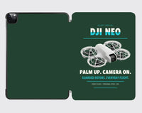 Thumbnail for DJI Neo design on dark green ipad tablet case