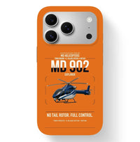 Thumbnail for MD Helicopters MD 902 Explorer design on orange magsafe iphone case, for iPhone 17 Pro
