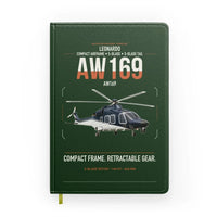 Thumbnail for Leonardo AW169 design on dark green notebook