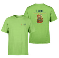 Thumbnail for Worcester Regional Airport (ORH) design printed on light green double-side t-shirt