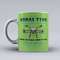 Thumbnail for Agras T100 Mug design on light green dji
