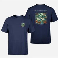 Thumbnail for VINTAGE G4181 - The Lagoon Touchdown - Double-Side T-Shirt design on navyblue double side t shirt