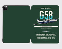 Thumbnail for Beechcraft Baron G58 design on dark green ipad tablet case