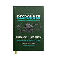 Thumbnail for BRINC Responder design on dark green notebook
