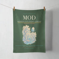Thumbnail for Modesto City-County Airport (MOD) design on dark green towel