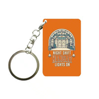 Thumbnail for SIGNAL 241 - Night Shift Hangar Lights On - Key Chain design on orange key chain