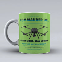 Thumbnail for Commander 3XL Mug design on light green draganfly
