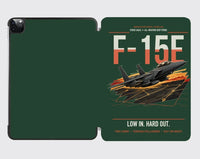 Thumbnail for F-15E Strike Eagle design on dark green ipad tablet case