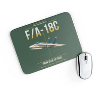 Thumbnail for F-A-18C Hornet design on dark green rectangle mouse pad