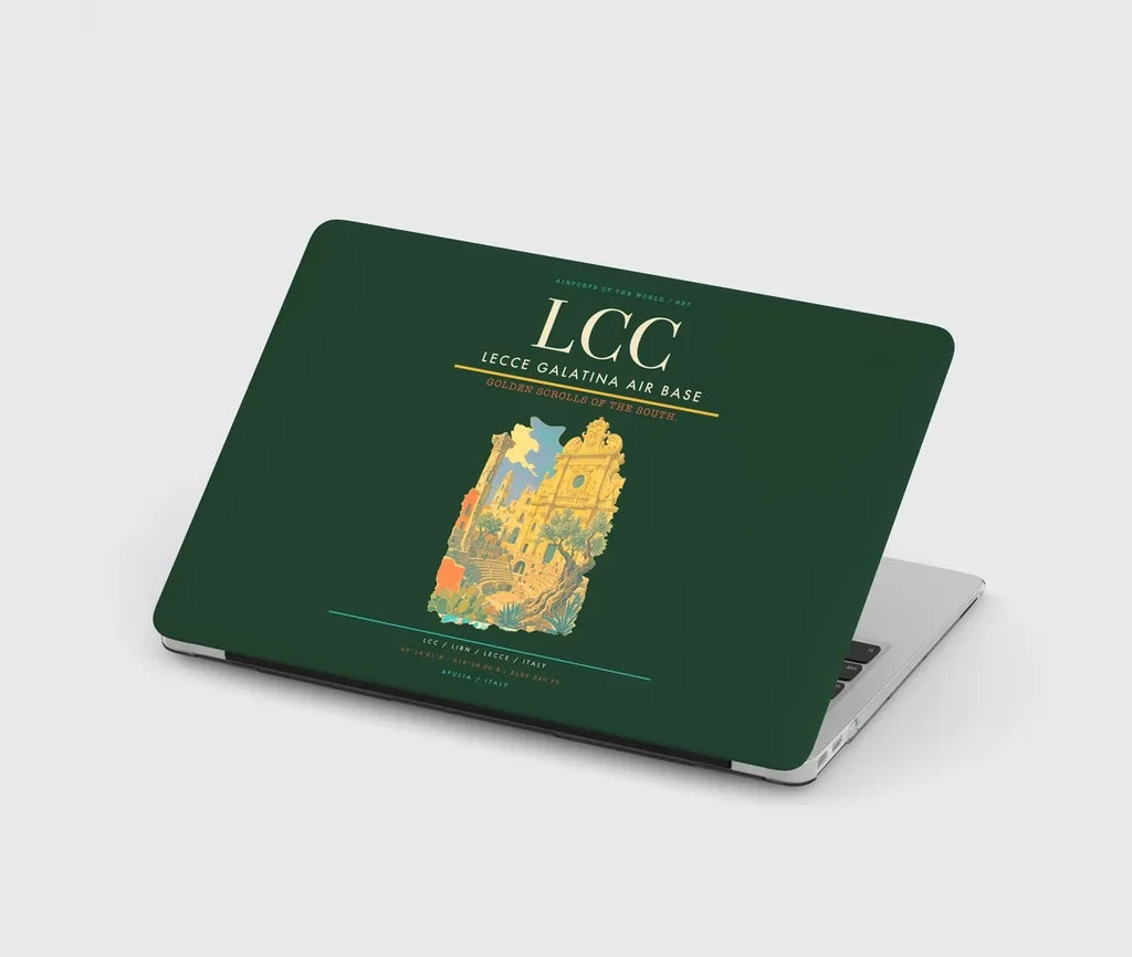Lecce Galatina Air Base (LCC) design on dark green MacBook case