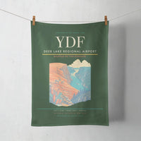 Thumbnail for Deer Lake Regional Airport (YDF) design on dark green towel