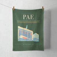 Thumbnail for Snohomish County Airport (Paine Field) (PAE) design on dark green towel