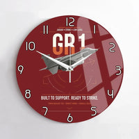 Thumbnail for SEPECAT Jaguar GR1 design on dark red no frame wall clock