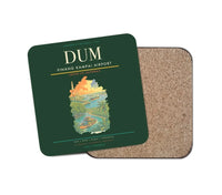 Thumbnail for Pinang Kampai Airport (DUM) design on dark green 1 piece coaster