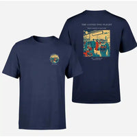 Thumbnail for VINTAGE G4088 - The Connecting Flight - Double-Side T-Shirt design on navyblue double side t shirt