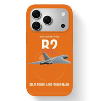 Thumbnail for Avro Vulcan B2 design on orange magsafe iphone case, for iPhone 17 Pro