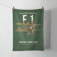 Thumbnail for Sopwith Camel F.1 design on dark green towel