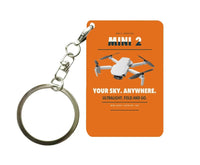 Thumbnail for DJI Mini 2 Key Chain design on orange key chain