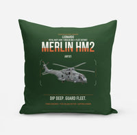 Thumbnail for Leonardo AW101 Merlin HM2 design on dark green pillow