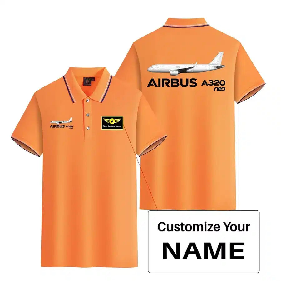 Customisable Airbus A320 Polo Shirt - view 13