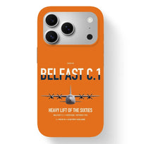 Thumbnail for Short Belfast C.1 design on orange magsafe iphone case, for iPhone 17 Pro