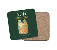 Thumbnail for Ängelholm-Helsingborg Airport (AGH) design on dark green 1 piece coaster