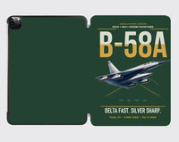 Thumbnail for B-58A Hustler design on dark green ipad tablet case