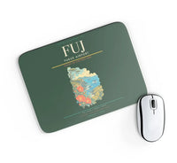 Thumbnail for Fukue Airport (FUJ) design on dark green rectangle mouse pad
