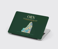 Thumbnail for Ahmed Ben Bella Airport (ORN) design on dark green MacBook case