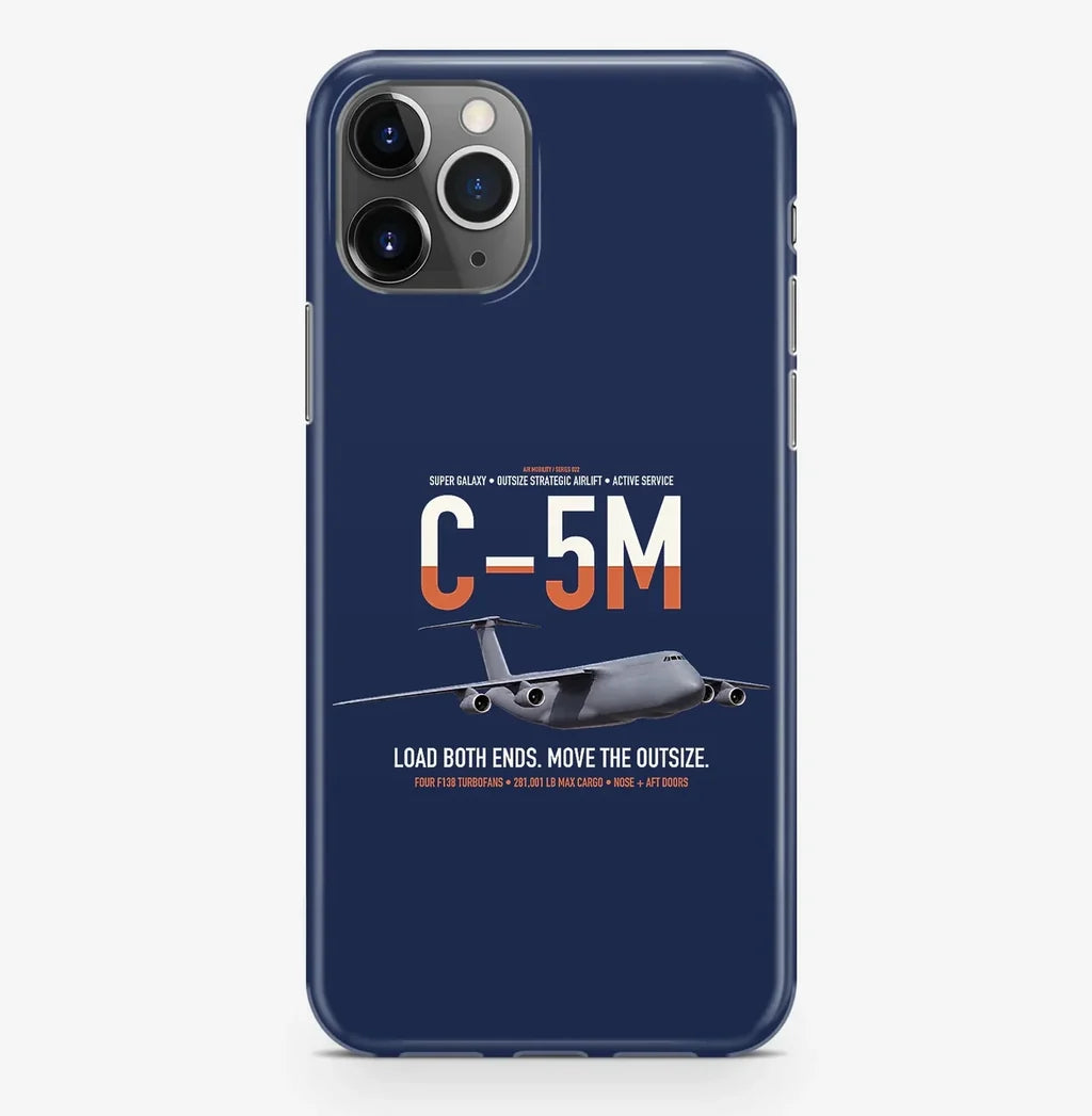 C-5M Super Galaxy design on navy blue magsafe iphone case, for iPhone Pro Max