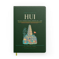 Thumbnail for Phu Bai International Airport (HUI) design on dark green notebook