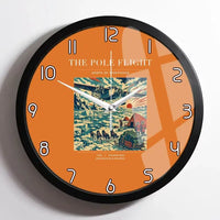 Thumbnail for VINTAGE G4019 - The Pole Flight - Designed Wall Clocks design on orange framed