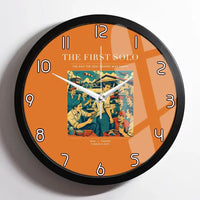Thumbnail for VINTAGE G4144 - The First Solo - Designed Wall Clocks design on orange framed