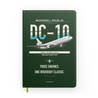 Thumbnail for McDonnell Douglas DC-10 design on dark green notebook
