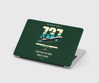Thumbnail for Boeing 737 MAX 10 design on dark green MacBook case