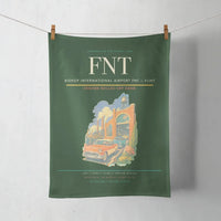 Thumbnail for Bishop International Airport (FNT) design on dark green towel